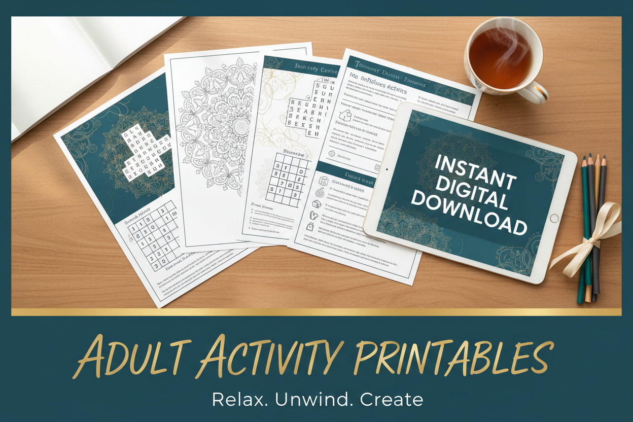 adults activity books