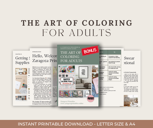 Adult Coloring Bundle - FREE Mindfulness Guide