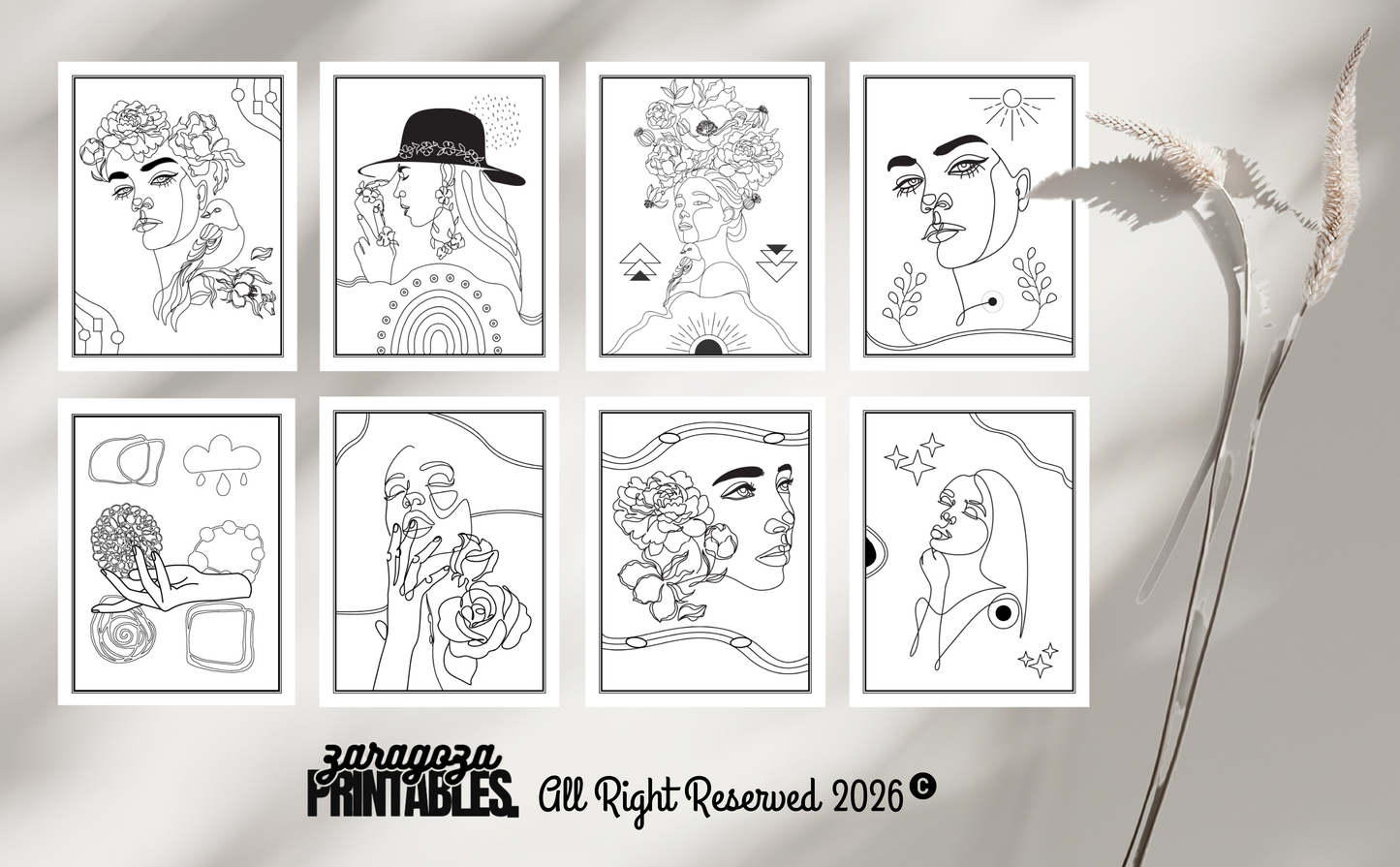 Minilalist Coloring Book for Adults