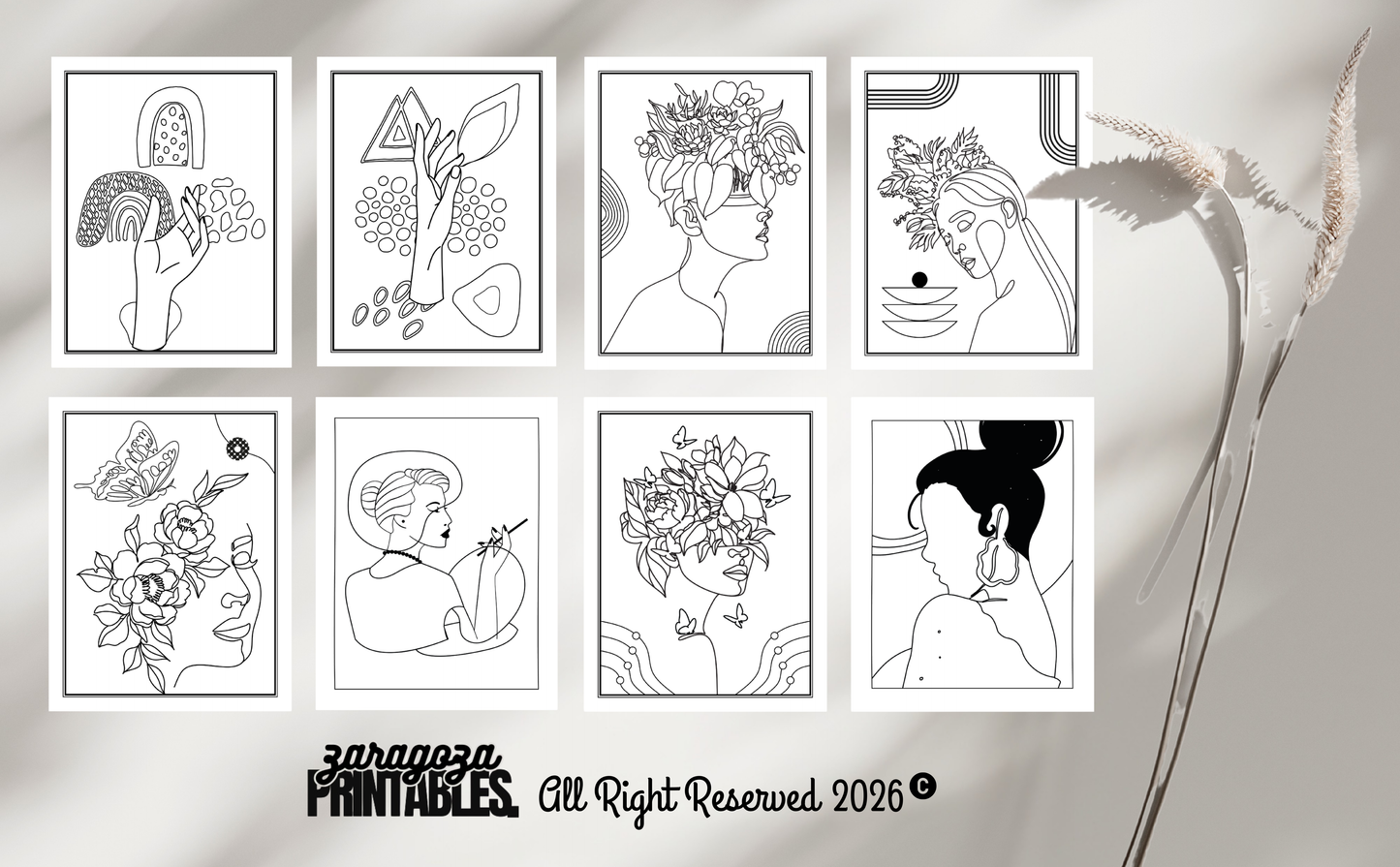 Minilalist Coloring Book for Adults