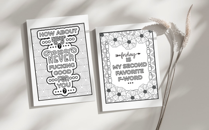 Swear Words Coloring Pages for Adults