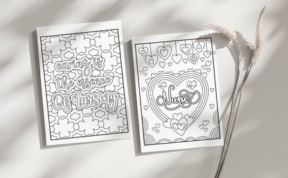 Nursing is a work of heart, Coloring Pages for Adults