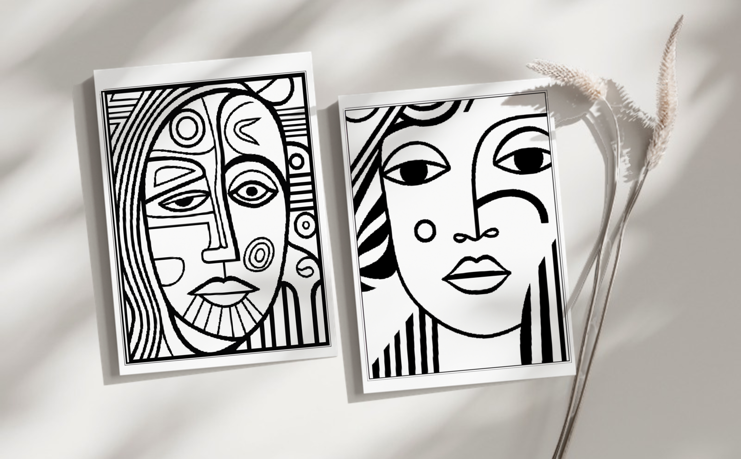 Mindfulness Minimalist Art Coloring Pages for Adults