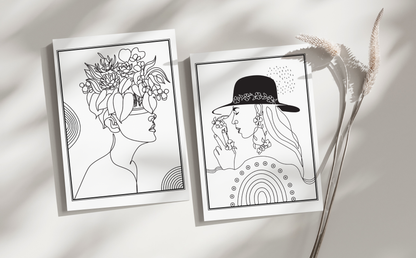 Minilalist Coloring Book for Adults