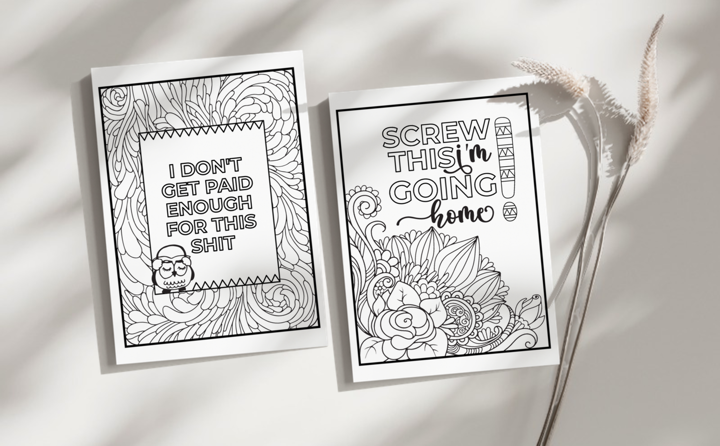 Swear Words Coloring Pages for Adults