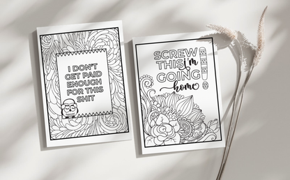 Swear Words Coloring Pages for Adults