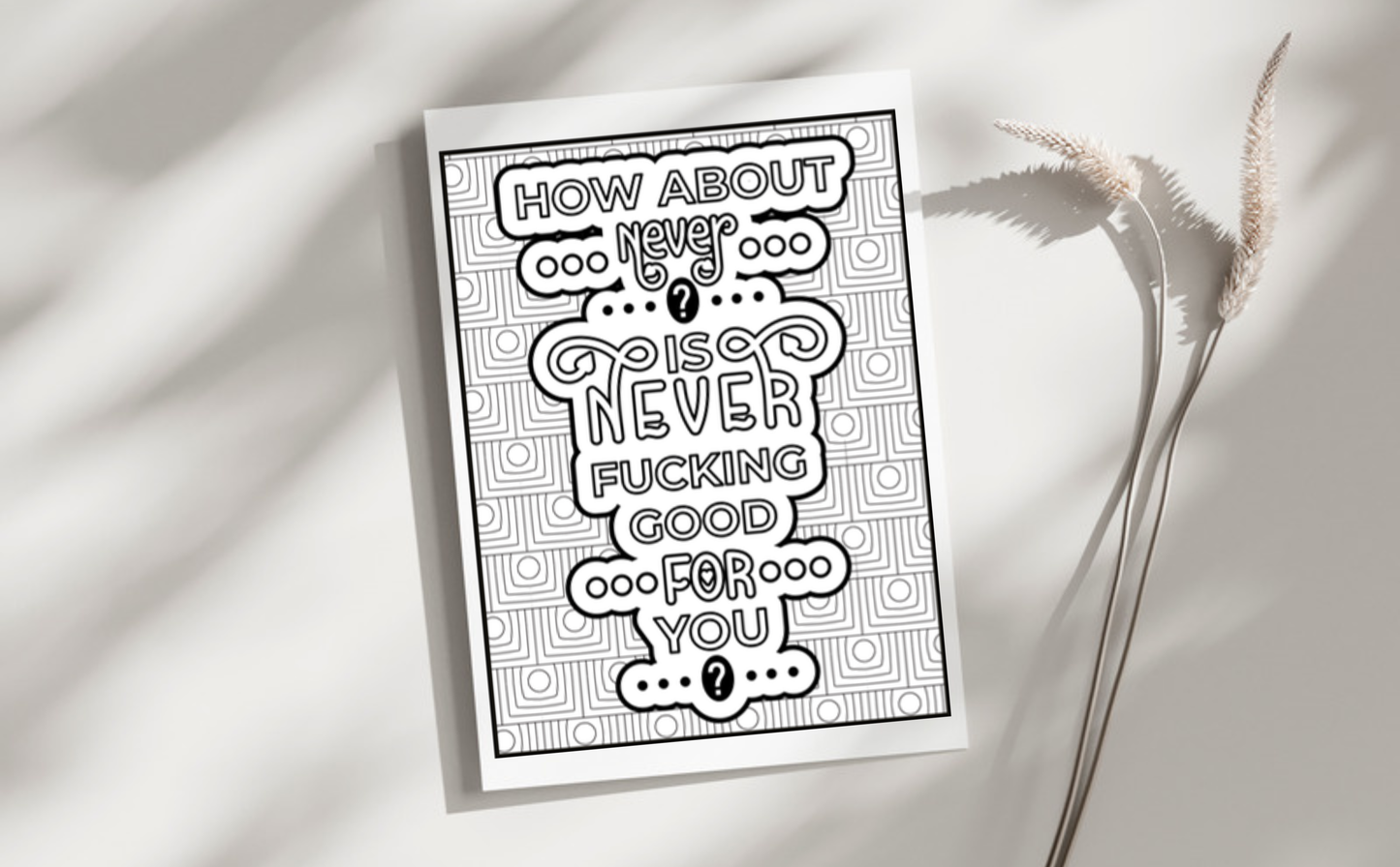 Swear Words Coloring Pages for Adults
