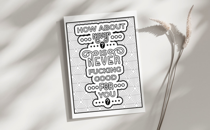 Swear Words Coloring Pages for Adults