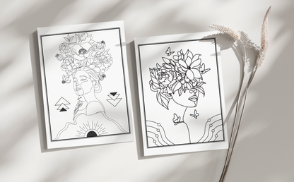 Minilalist Coloring Book for Adults