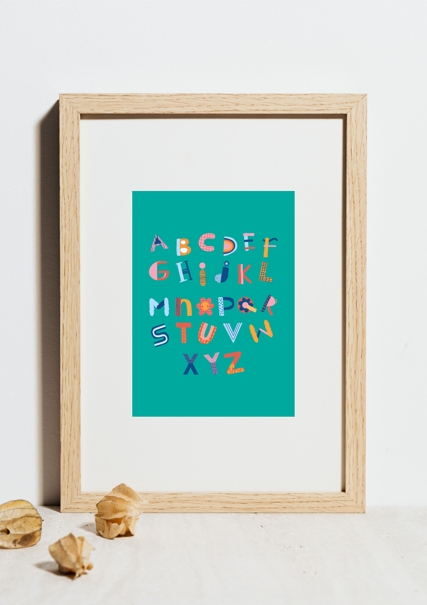 Colorful Playful Alphabet Letter Kids Canvas